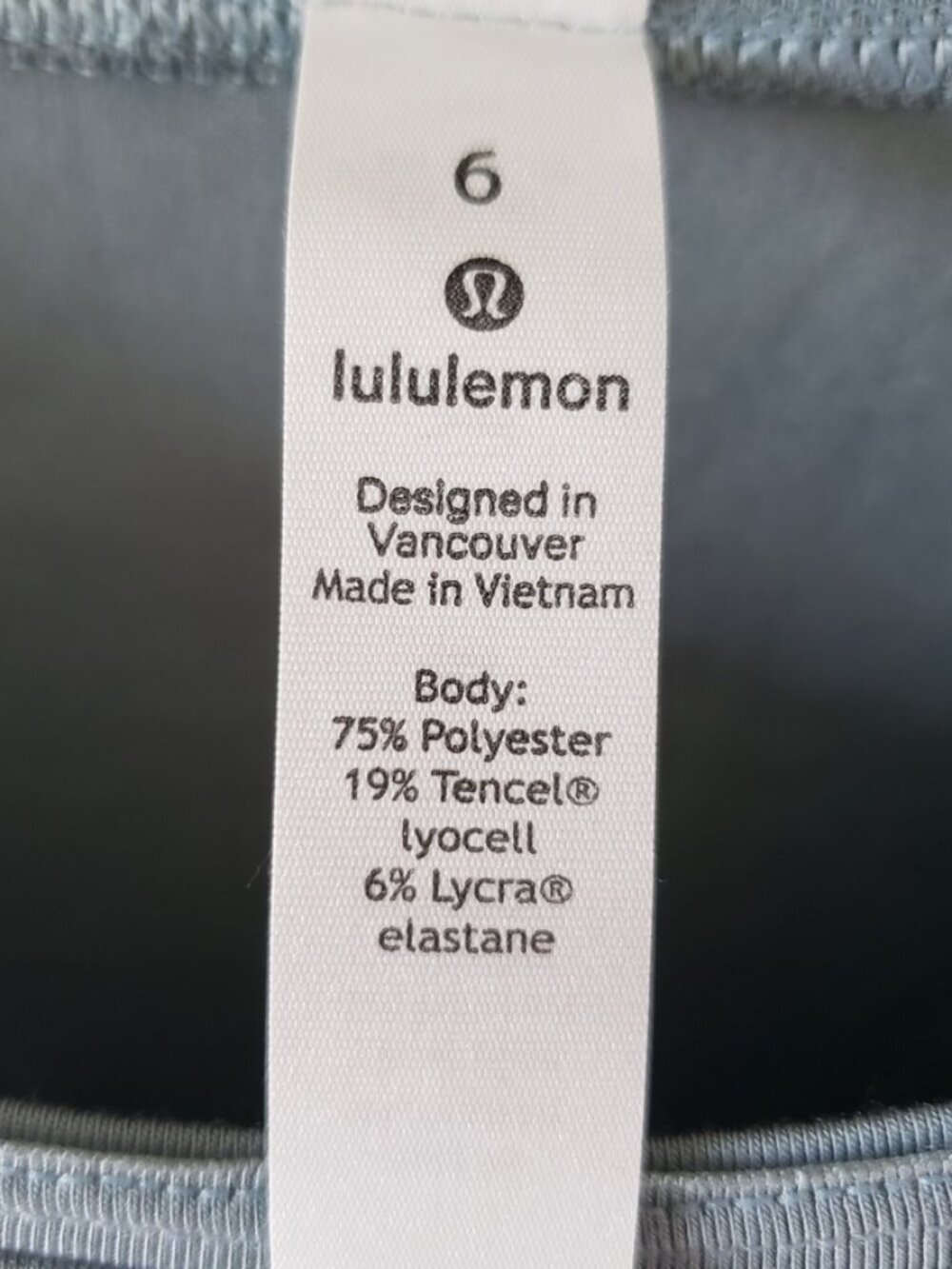 Lululemon Shirt Womens 6 Blue Sportswear Long Sleeve - Picture 3 of 4
